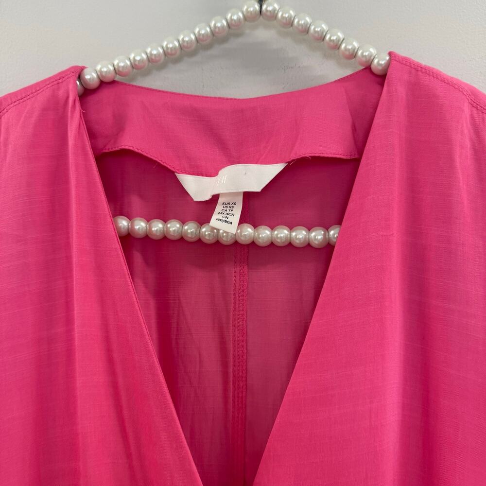 H&M Hot Pink Kaftan Oversized Dress💚 - Picture 3 of 10